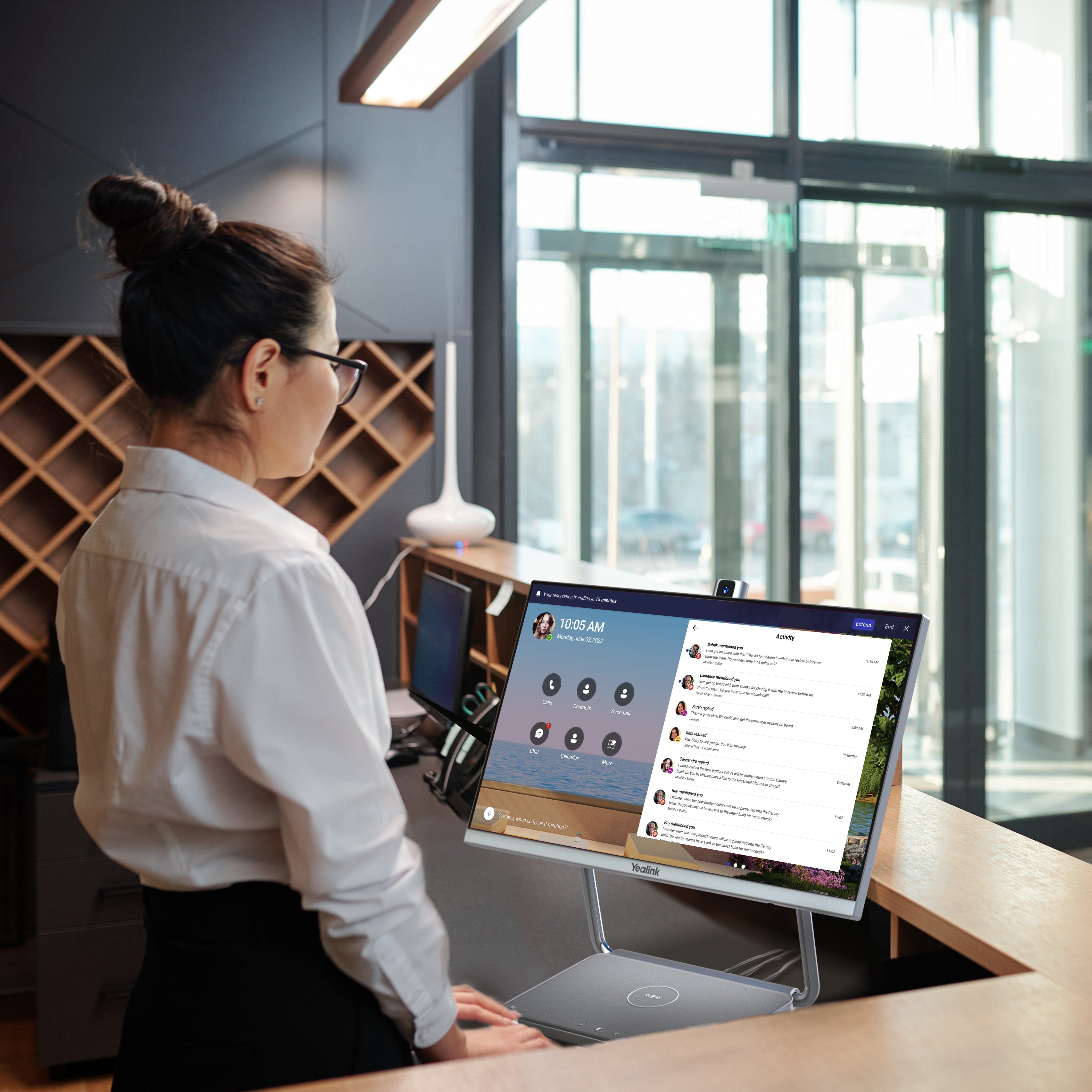 Yealink DeskVision A24 All-in-one Desktop Collaboration Solution for Hybrid Office