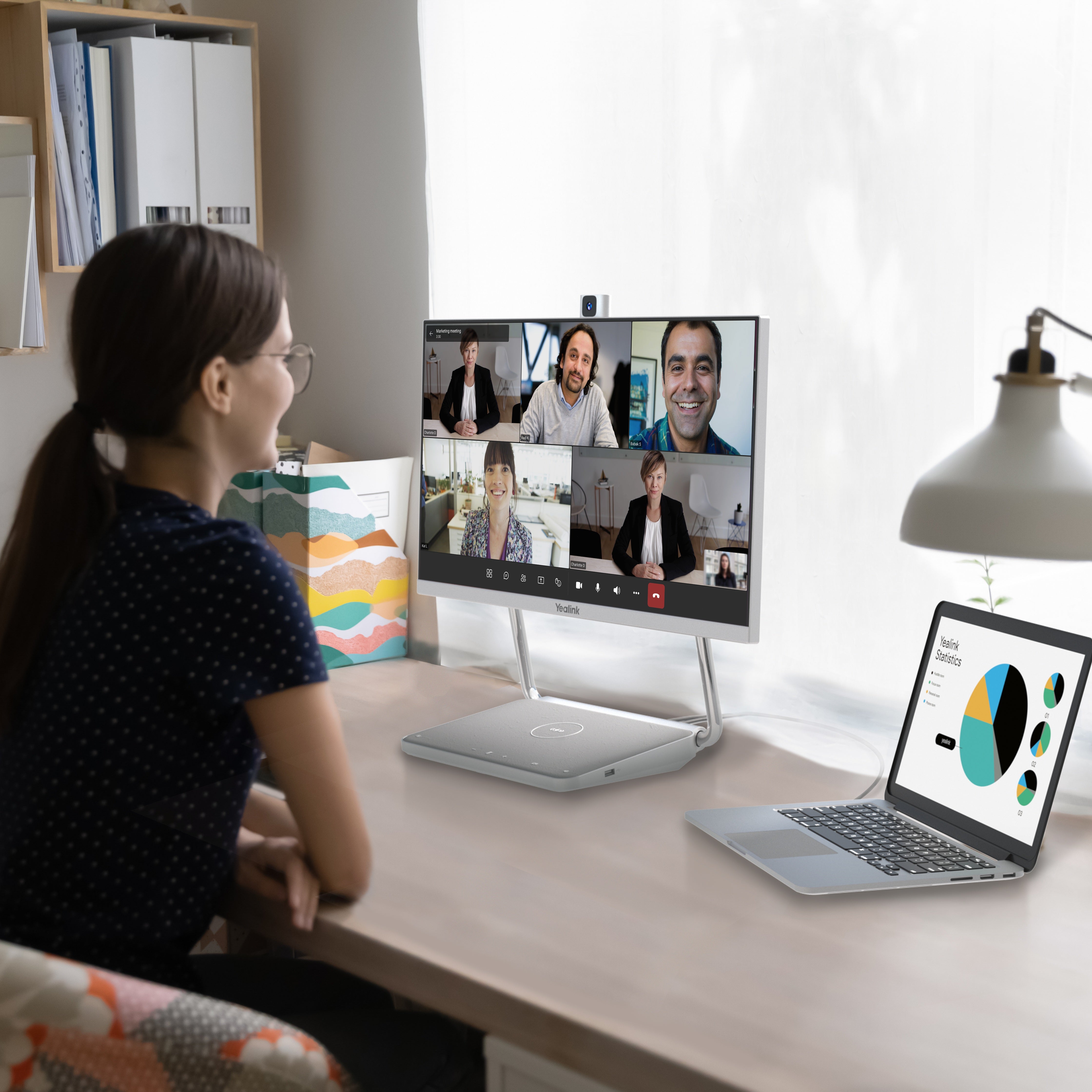 Yealink DeskVision A24 All-in-one Desktop Collaboration Solution for Hybrid Office