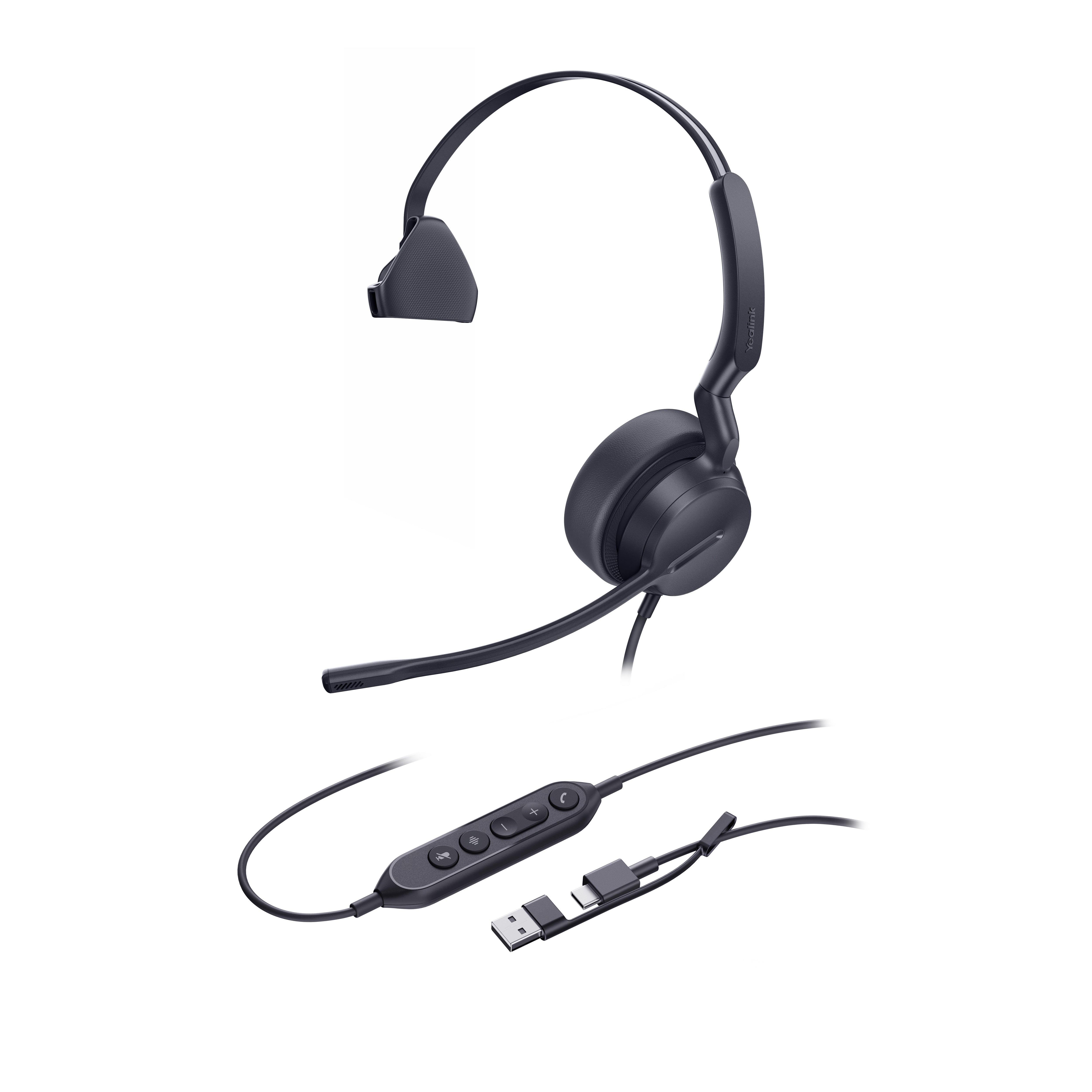 Yealink UH42 USB Wired Headset Mono UC USB-C/A