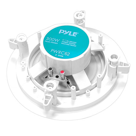 Pyle 6.5" Weather Proof 2-Way In-Ceiling / In-Wall Stereo Speaker (Single)